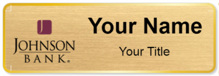 Custom name badges for Johnson Bank