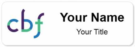 Custom name badges for Cooperative Baptist Fellowship