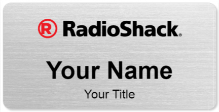 Custom name badges for Radioshack