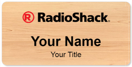 Custom name badges for Radioshack
