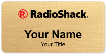 Custom name badges for Radioshack