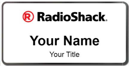 Custom name badges for Radioshack