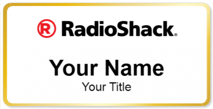 Custom name badges for Radioshack