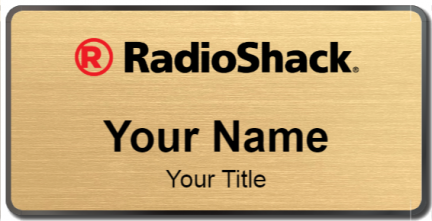 Custom name badges for Radioshack