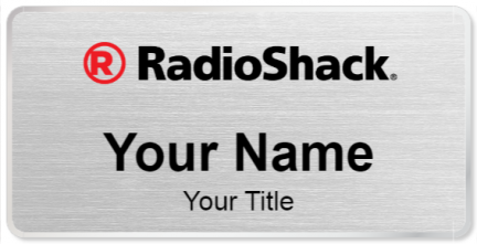 Custom name badges for Radioshack