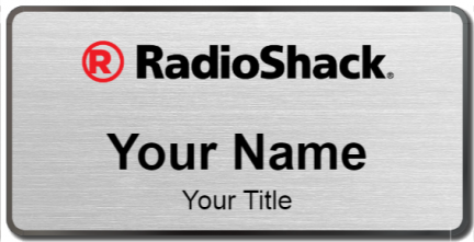 Custom name badges for Radioshack