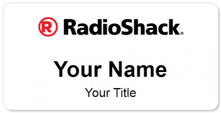 Custom name badges for Radioshack