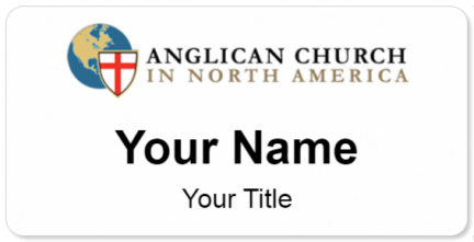 Custom name badges for Anglican Church in North America
