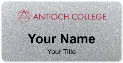 Custom name badges for Antioch College