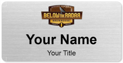 Custom name badges for Below the Radar Brewhouse