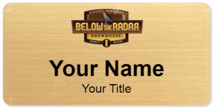 Custom name badges for Below the Radar Brewhouse