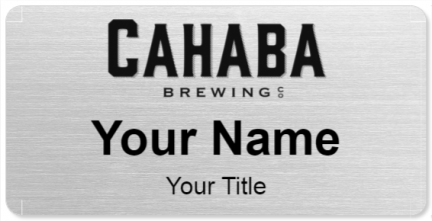 Custom name badges for Cahaba Brewing Company