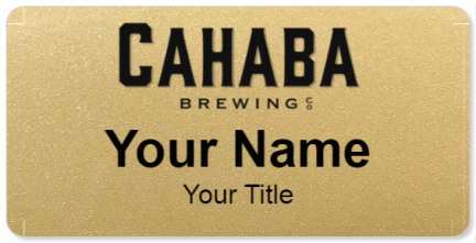Custom name badges for Cahaba Brewing Company