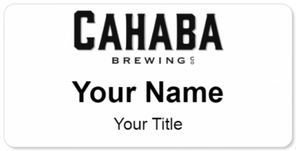 Custom name badges for Cahaba Brewing Company