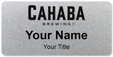 Custom name badges for Cahaba Brewing Company