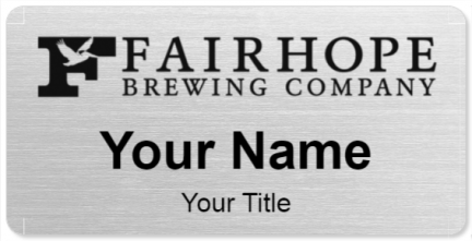 Custom name badges for Fairhope Brewing Company