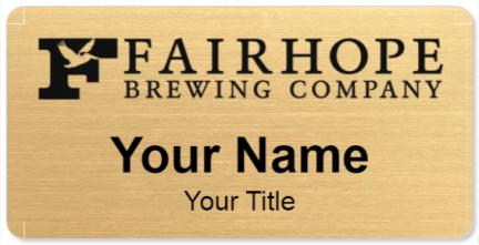 Custom name badges for Fairhope Brewing Company