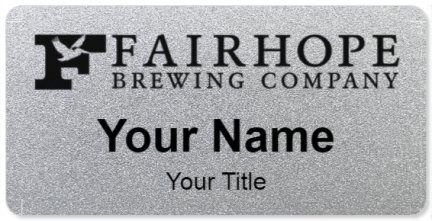 Custom name badges for Fairhope Brewing Company