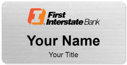 Custom name badges for First Interstate Bank