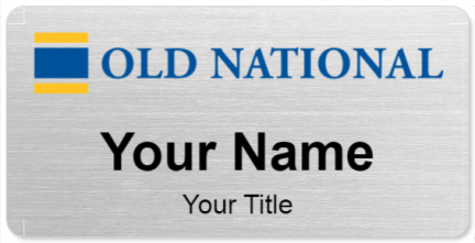 Custom name badges for Old National Bank