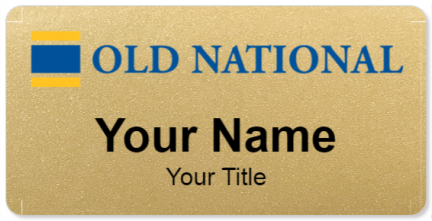 Custom name badges for Old National Bank