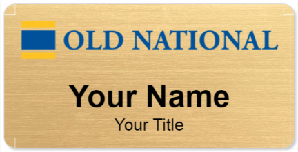 Custom name badges for Old National Bank