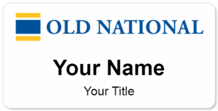 Custom name badges for Old National Bank