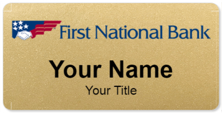 First National Bank Template Image