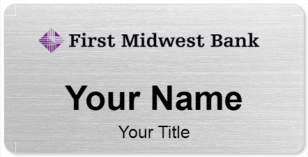 Custom name badges for First Midwest Bank
