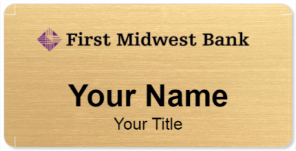 Custom name badges for First Midwest Bank