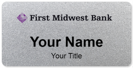 Custom name badges for First Midwest Bank