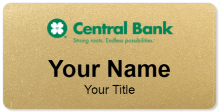 Custom name badges for Central Bank