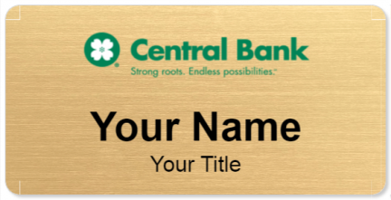 Custom name badges for Central Bank