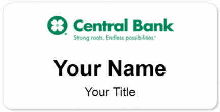 Custom name badges for Central Bank