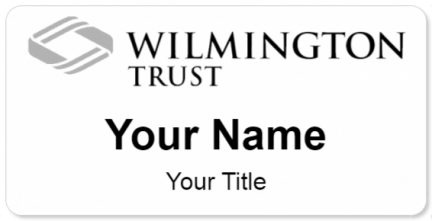 Custom name badges for Wilmington Trust