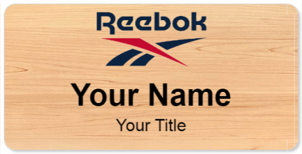 Custom name badges for Reebok
