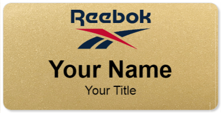 Custom name badges for Reebok