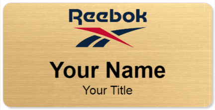 Custom name badges for Reebok