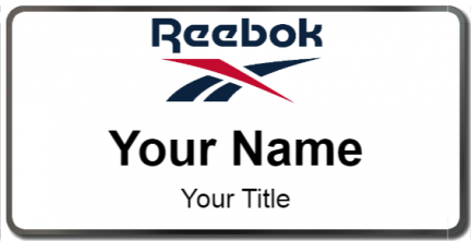 Custom name badges for Reebok