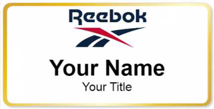 Custom name badges for Reebok