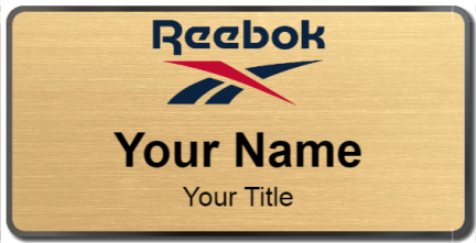 Custom name badges for Reebok