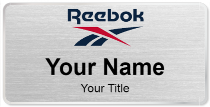 Custom name badges for Reebok