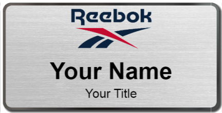 Custom name badges for Reebok
