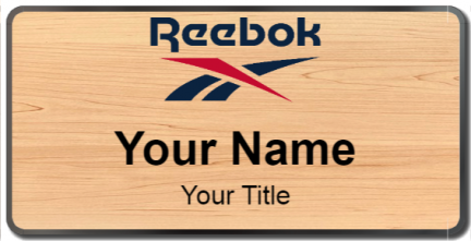 Custom name badges for Reebok