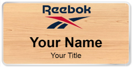 Custom name badges for Reebok