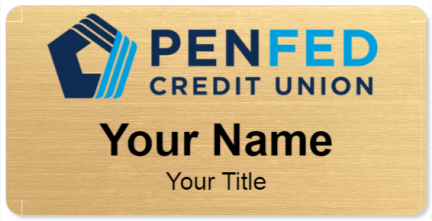 Custom name badges for Penfed Credit Union
