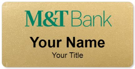 Custom name badges for M&T Bank
