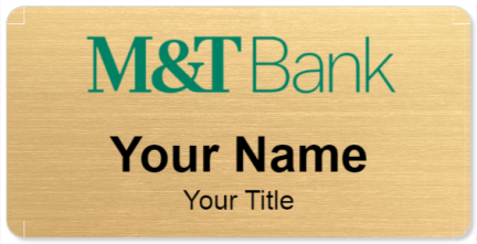 Custom name badges for M&T Bank