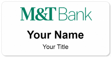 Custom name badges for M&T Bank
