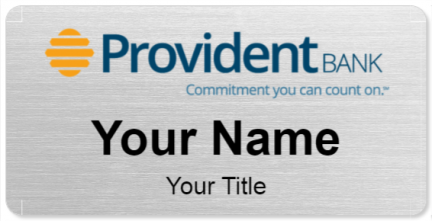 Custom name badges for Provident Bank of New Jersey